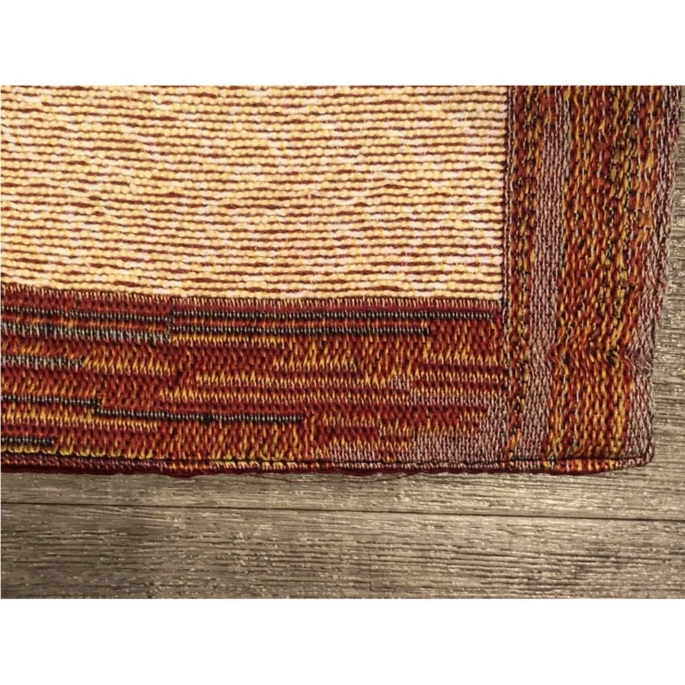 Thanksgiving Fall Tapestry Table Runner Pumpkins Grapes‎ Apple Basket 70x12